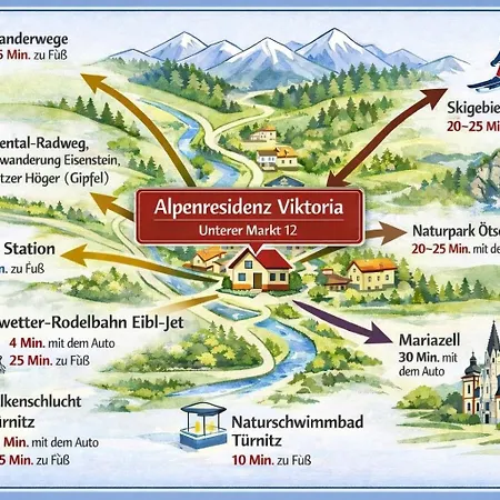 Alpenresidenz Viktoria Апартаменты Turnitz